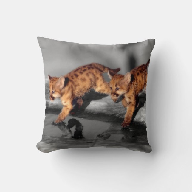 Cojín Decorativo Bebé leopardo (Anverso)