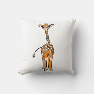 Cojín Decorativo Bebé lindo Giraffe, animales de safari