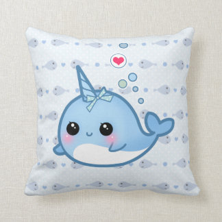 Cojín Decorativo Bebé lindo narwhal