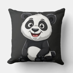 Cojín Decorativo Bebé Panda de Dibujos Animados Adorable