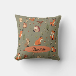 Cojín Decorativo Bebé personalizado Boho Woodland