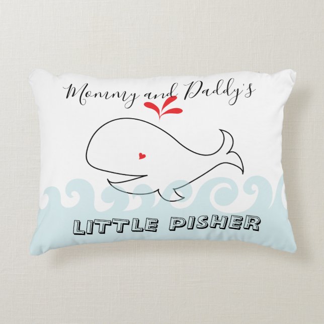 Cojín Decorativo Bebé Pillow Little Pisher (Anverso)