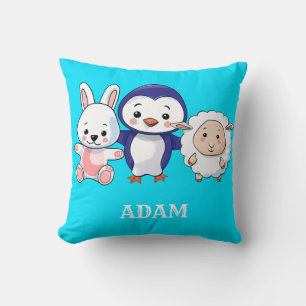 Cojín Decorativo Bebé Pingüino Lindo & Amigos