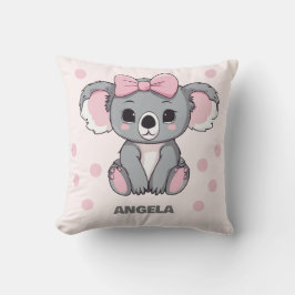 Cojín Decorativo Bebé rosa Koala Bear