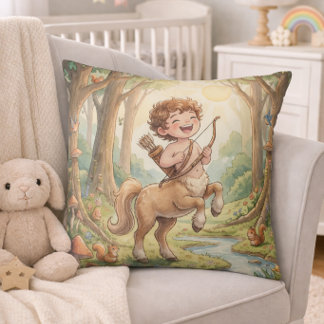 Cojín Decorativo Bebé Sagitario Zodiaco Guardería Niños