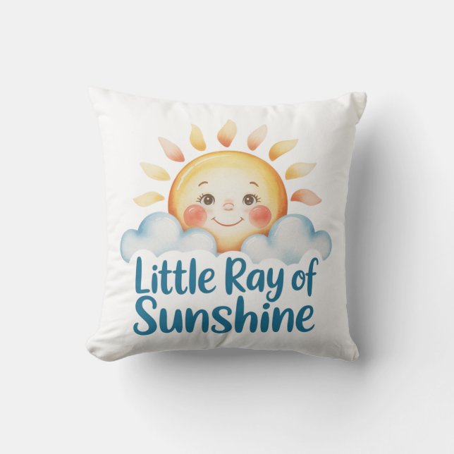 Cojín Decorativo Bebé sol de verano (Anverso)
