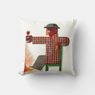 Cojín Decorativo bebedor de vino AKA oenophile