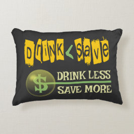 Cojín Decorativo Beber menos, ahorrar más