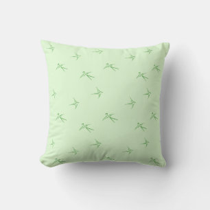 Cojín Decorativo Bebés: golondrinas/verdes -
