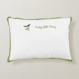 Cojín Decorativo Bebés: Pájaros/Palabras (GRE.W) -