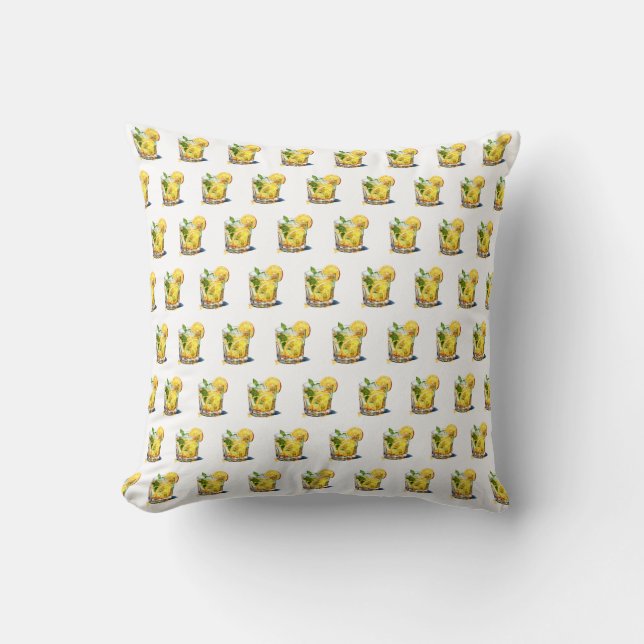 Cojín Decorativo Bebida de cóctel de Lemonade (Anverso)
