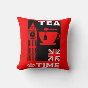 Cojín Decorativo Bebidas de té clásicas británicas