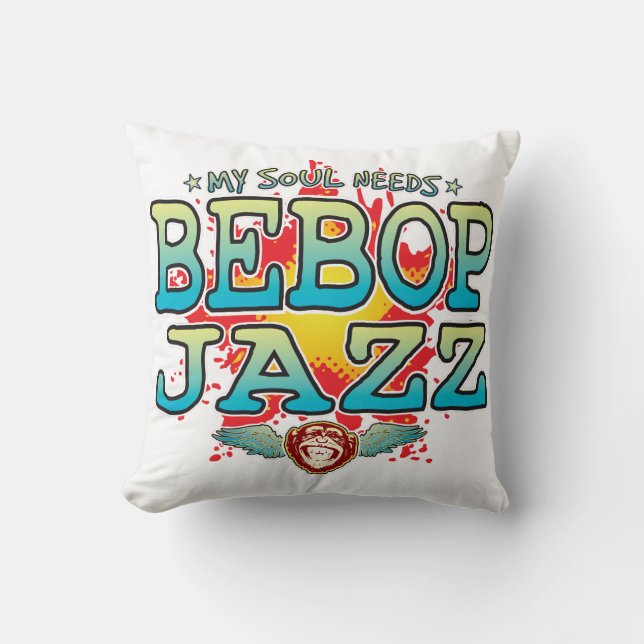 Cojín Decorativo Bebop Jazz Soul Cushion (Anverso)
