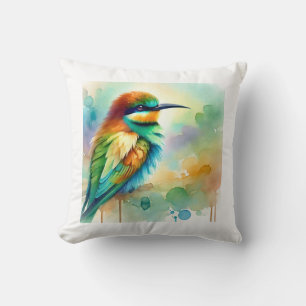 Cojín Decorativo Bee Eater Bird 250924AREF138 - Watercolor
