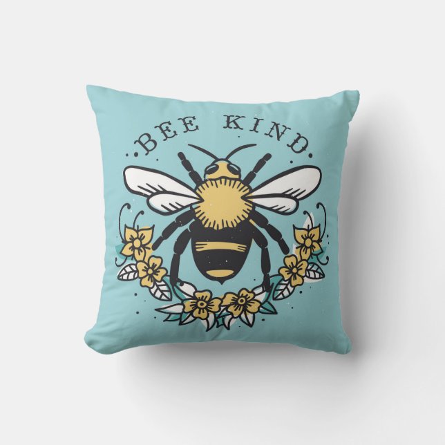 Cojín decorativo Bee Kind (Anverso)