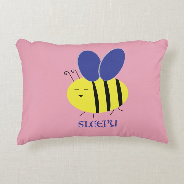 Cojín Decorativo Bee Sleepy (Anverso)