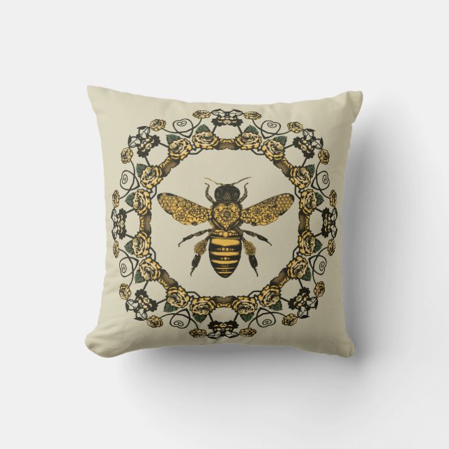 Cojín Decorativo Bee victoriano (Anverso)