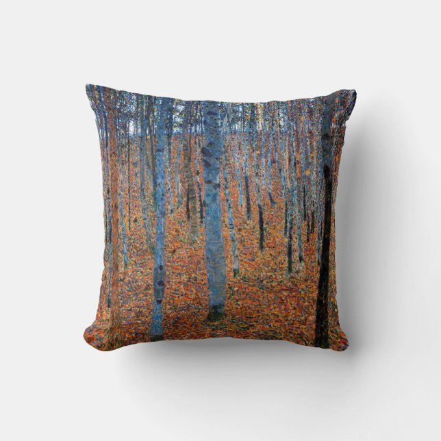 Cojín Decorativo Beech Grove, Gustav Klimt (Anverso)