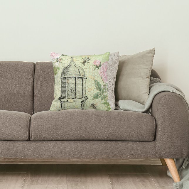 Cojín Decorativo Beehive floral victoriana (Subido por el creador)