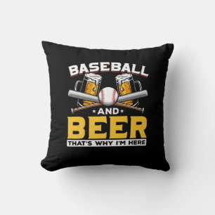 Cojín Decorativo Beer Drinker Baseball Beer Humor Birthday