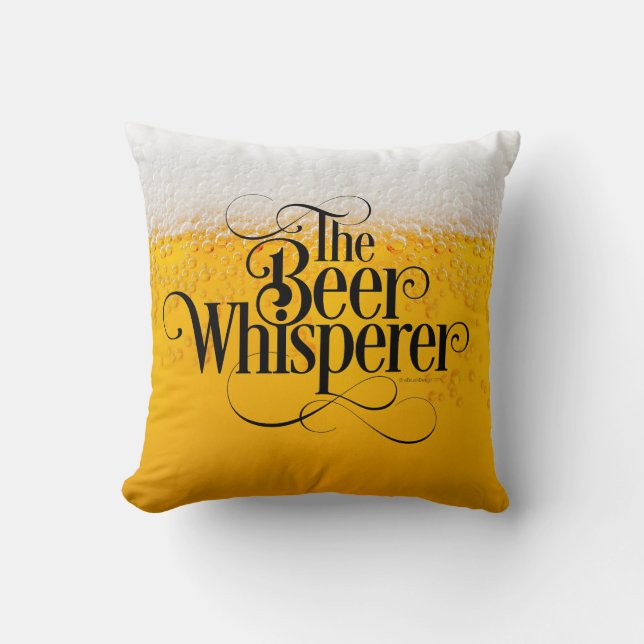 Cojín Decorativo Beer Whisperer (Anverso)