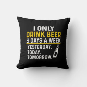 Cojín Decorativo Beerbedor de cerveza yo solo bebo cerveza Cumpleañ