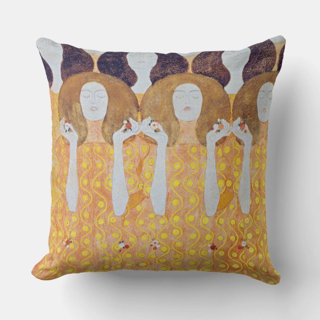 Cojín Decorativo Beethoven Frieze (detalle), Gustav Klimt (Anverso)