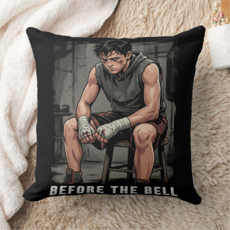 Cojín Decorativo Before The Bell Motivational Boxing Gym Art