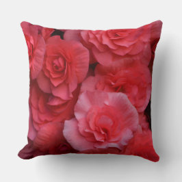 Cojín Decorativo Begonia rosa doble