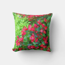 Cojín Decorativo Begonias cubiertas de rocio