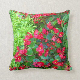 Cojín Decorativo Begonias cubiertas de rocio