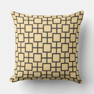 Cojín decorativo beige cuadrado