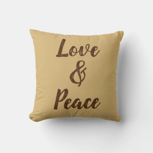 Cojín decorativo Beige de Amor y Paz