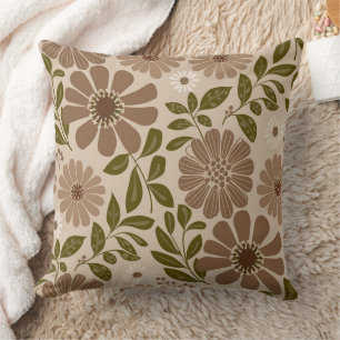 Cojín Decorativo Beige Floral