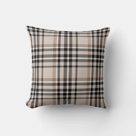 Cojín Decorativo Beige Plaid