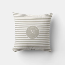 Beige Rayado Neutral Personalizado