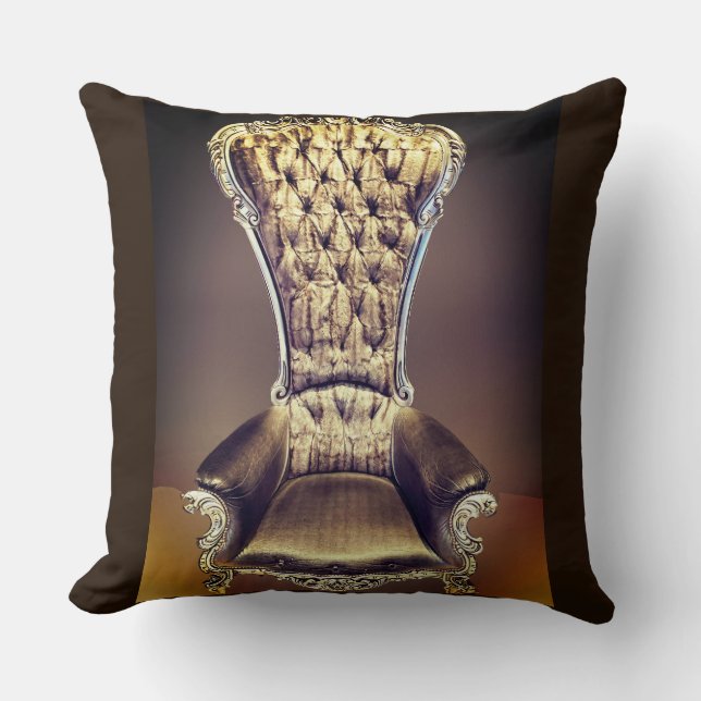 Cojín Decorativo Beige Throne (Anverso)