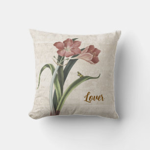 Cojín Decorativo Beige Vintage Love Flower