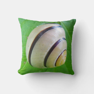 Cojín Decorativo Beige Y Snailshell Marrón
