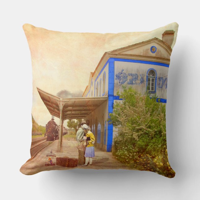 Cojín Decorativo Beijo em Óbidos (Anverso)