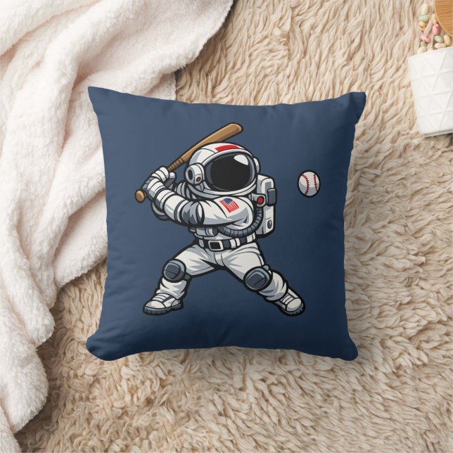 Cojín Decorativo Béisbol Astronauta (Manta)