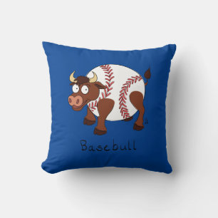 Cojín Decorativo Béisbol Bull Sports Funny Kids