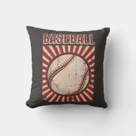 Cojín Decorativo Béisbol clásico retro vintage