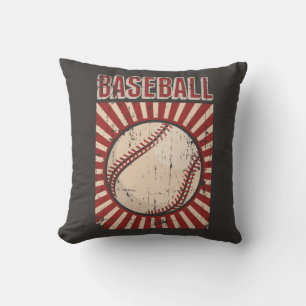 Cojín Decorativo Béisbol clásico retro vintage