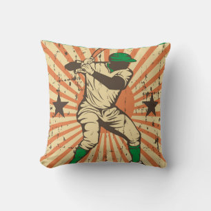 Cojín Decorativo Béisbol Retro Vintage Classic Star