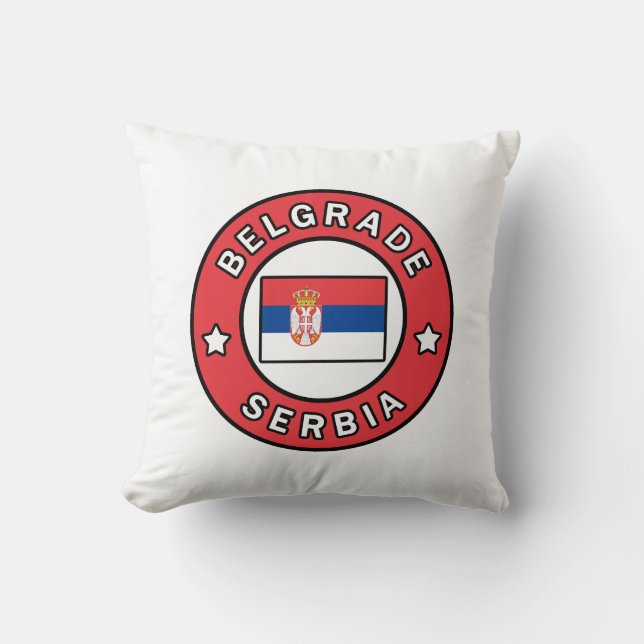 Cojín Decorativo Belgrado Serbia (Anverso)