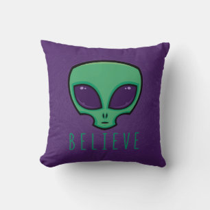 Cojín Decorativo Believe Alien Head