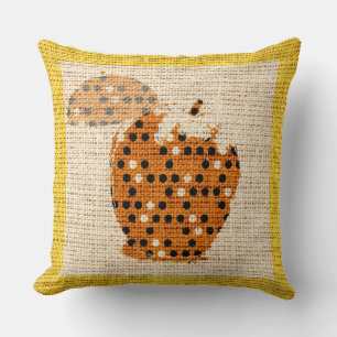 Cojín Decorativo Bella Artes de Apple en Burlap Linen Jute