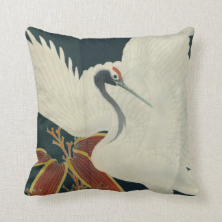 Cojín Decorativo Bella Artes de la rana de la cosecha roja japonesa