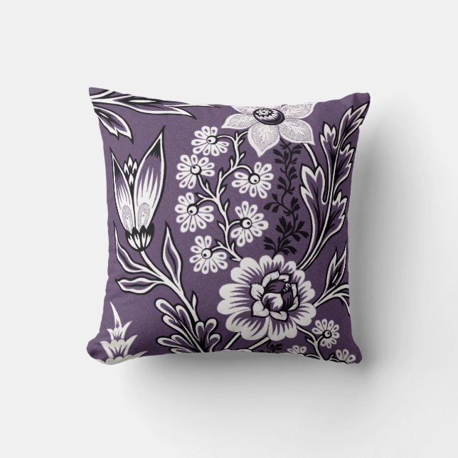 Cojín Decorativo Bella Artes Fantastic Flowers (Plum) (Anverso)